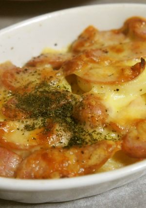 おかん料理【ウインナーじゃがチーズ】-レシピのメイン写真