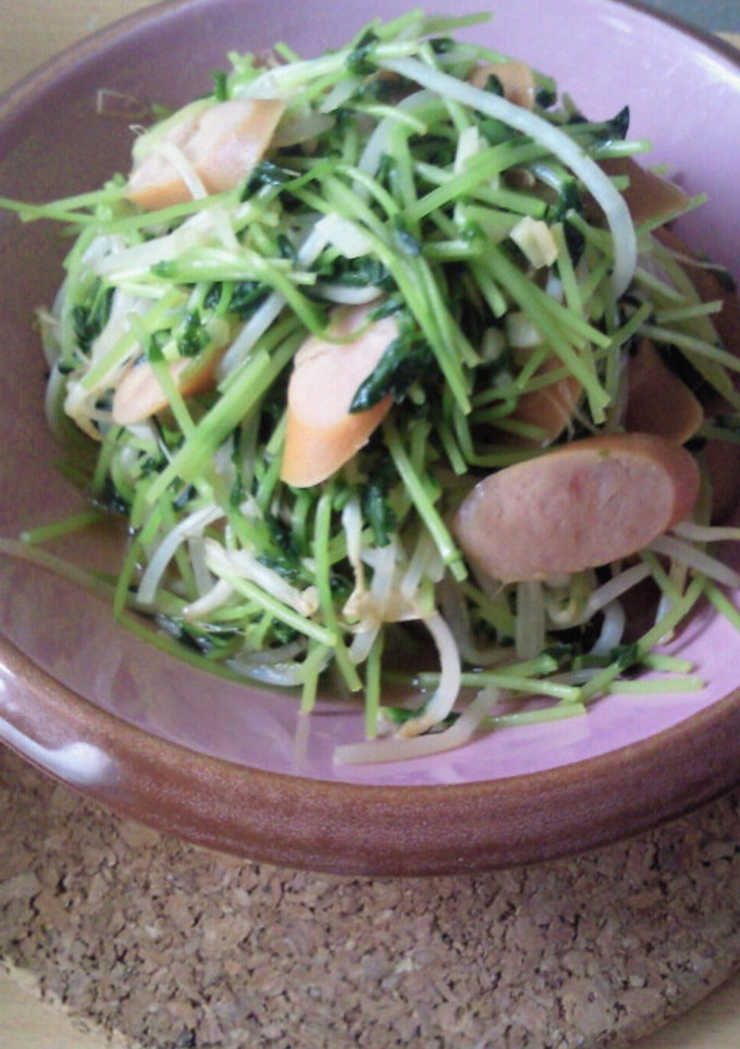 豆苗の炒め物☆-レシピのメイン写真