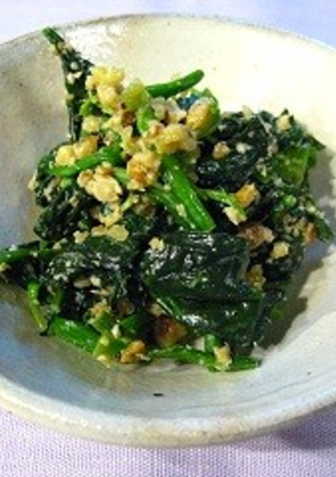 ほうれん草の簡単くるみ和え-レシピのメイン写真