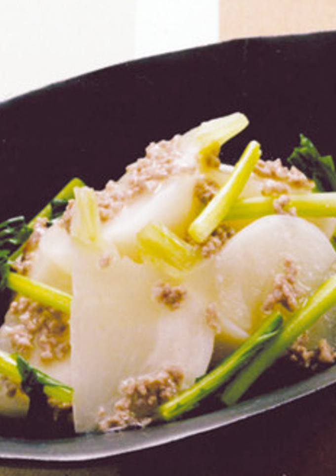 ～白だしで簡単～かぶのそぼろ煮-レシピのメイン写真