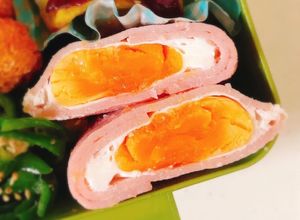 お弁当に！レンジで簡単！お手軽ハムエッグ-レシピのメイン写真