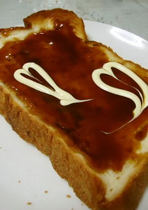 お好み焼き風☆デコレーショントースト-レシピのメイン写真
