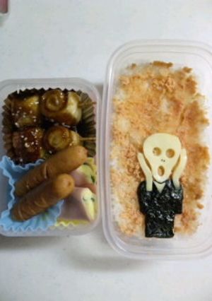 パパ用キャラ弁『ムンクさん』-レシピのメイン写真