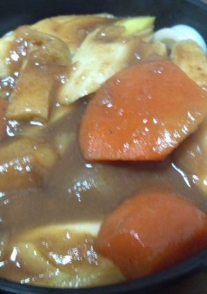 残りカレーDE白だしカレーうどん♪-レシピのメイン写真
