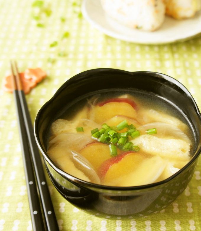 ＊サツマイモのお味噌汁＊-レシピのメイン写真