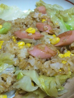 がっつり!魚肉ソとレタス炒飯-レシピのメイン写真