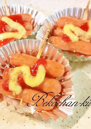 ＊超簡単♪ポークビッツ串焼き＊-レシピのメイン写真