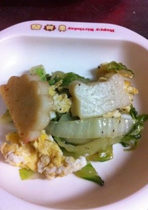 かまぼこと白菜の炒め物-レシピのメイン写真