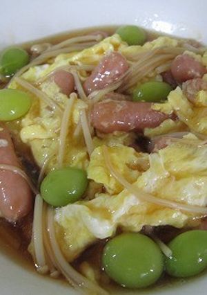 簡単ポークビッツと卵でとろーりあんかけ-レシピのメイン写真