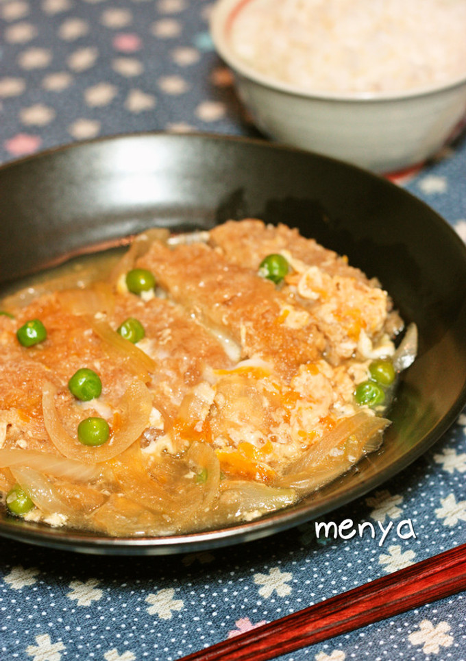 惣菜使用？！秘密のカツとじ煮（カツ丼）♡-レシピのメイン写真