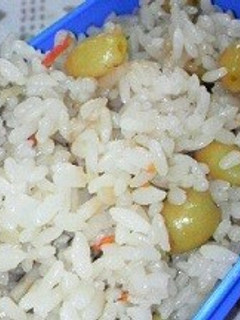 秋の味覚のぎんなんご飯♪-レシピのメイン写真