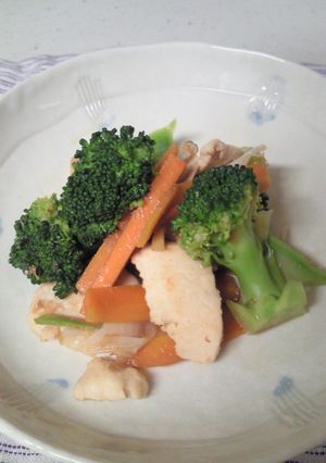 鶏胸肉とブロッコリーの麺つゆ炒め-レシピのメイン写真