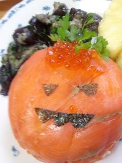 ハロウィン☆生スモーク親子鮭mix寿司-レシピのメイン写真