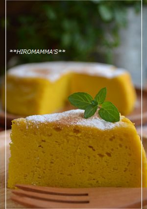 カボチャのスフレチーズケーキ-レシピのメイン写真