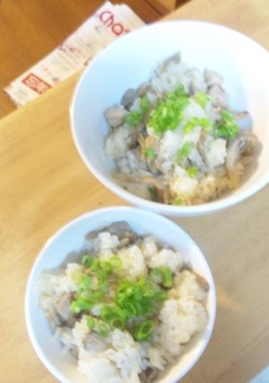 鶏肉とまいたけの混ぜごはん-レシピのメイン写真