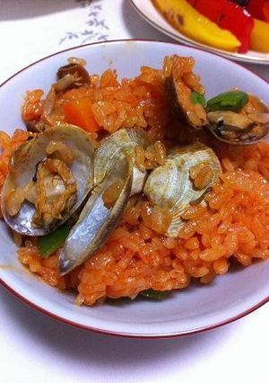秋色野菜ジュースの炊き込みご飯-レシピのメイン写真