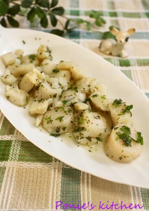 ホタテの貝柱のパセリバター焼き♪-レシピのメイン写真