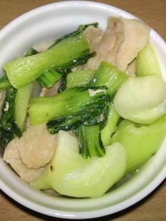 簡単☆チンゲン菜豚肉炒め-レシピのメイン写真