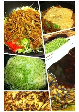 モダン焼き(。-_-。)惣菜焼きそばで!-レシピのメイン写真