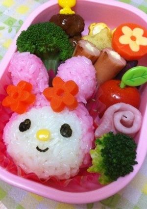 マイメロちゃん♪おにぎりキャラ弁当-レシピのメイン写真