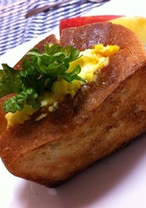 ふんわり卵のホットポケットサンド-レシピのメイン写真