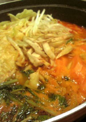 韓国風お鍋のスープ-レシピのメイン写真