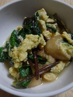 お麩とほうれん草の玉子とじ-レシピのメイン写真