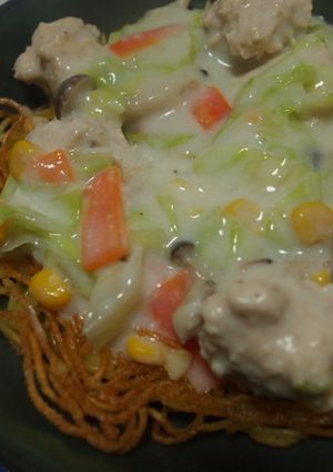 中華風クリームあんかけ焼きそば-レシピのメイン写真