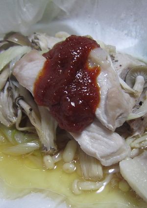 韓国風❤きのこと豚肉の紙包み焼き-レシピのメイン写真