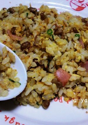 誰でも簡単にパラパラ納豆チャーハン♪-レシピのメイン写真