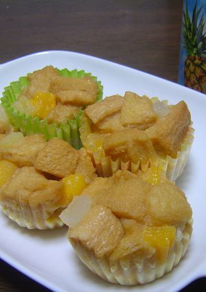 フルーツ缶入り☆パンプディング-レシピのメイン写真