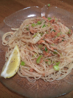 鮭と長ネギのバターしょう油パスタ★-レシピのメイン写真