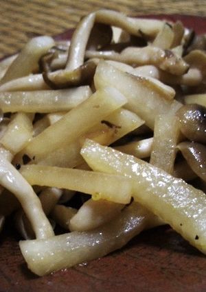 しめじと大根のニンニクじょうゆ焼き-レシピのメイン写真