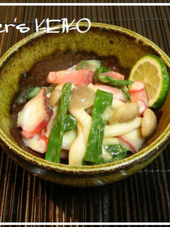 【農家のレシピ】たことしめじの酢味噌和え-レシピのメイン写真