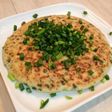 つくね芋のネギたっぷりお好み焼き風