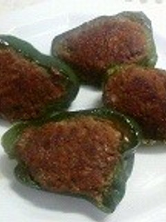 ピーマンの和風肉詰め-レシピのメイン写真