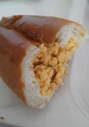 ♪コッペスクランブル醤油パン♪-レシピのメイン写真