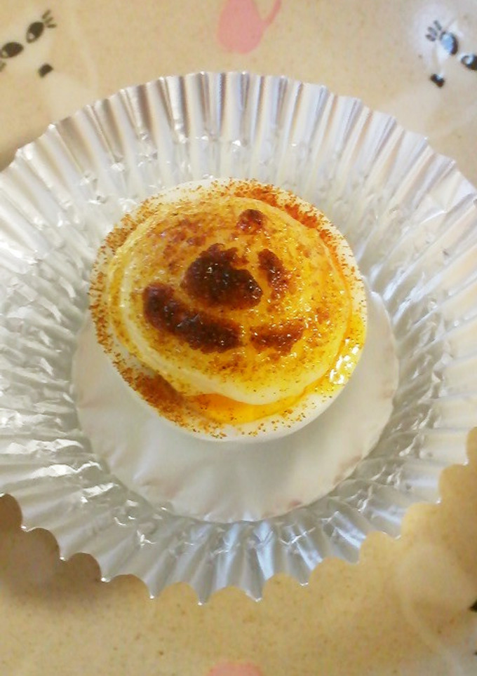 お弁当に♪ゆで卵のカレーマヨ焼き-レシピのメイン写真