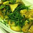 豆苗・エリンギ・鶏ささみのソテー