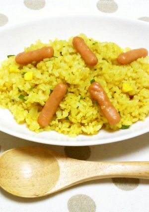 思い出の☆ポークビッツカレーピラフ-レシピのメイン写真