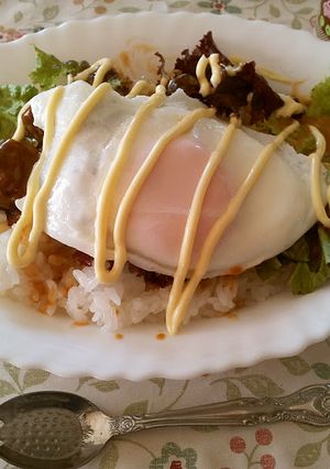 ミートボールでロコモコ♪-レシピのメイン写真
