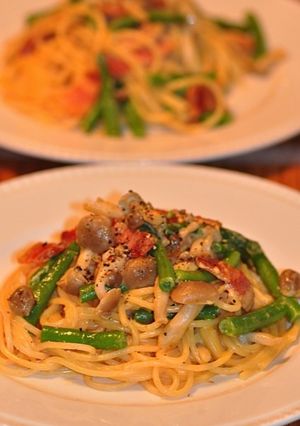 野菜ジュースｄｅクリーミースパゲティ-レシピのメイン写真