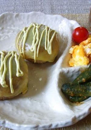 わさマヨチーズのおかか焼きおにぎり♪-レシピのメイン写真