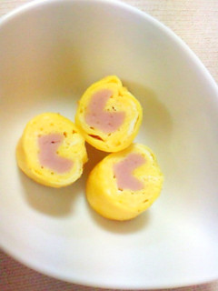 ピンクハート♡卵焼き-レシピのメイン写真
