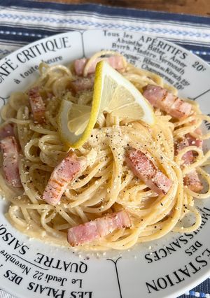 さっぱりレモンのクリームパスタ-レシピのメイン写真
