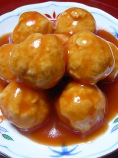 鶏団子のケチャップあんかけ-レシピのメイン写真