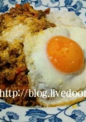 １日分の野菜で作る洋風ひき肉丼♪-レシピのメイン写真