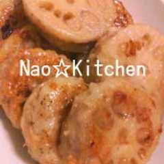 รูปของ 我が家の挽き肉のれんこん挟み焼き☆