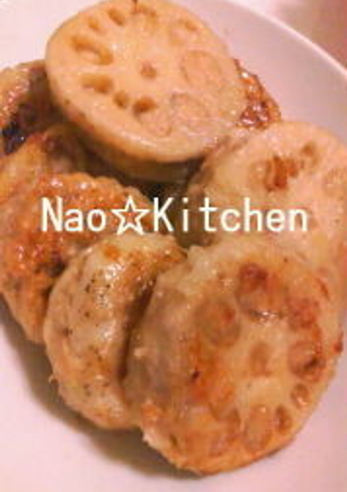 我が家の挽き肉のれんこん挟み焼き☆-レシピのメイン写真