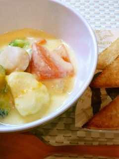 トロ~り!ホタテと野菜のホクホクシチュー-レシピのメイン写真